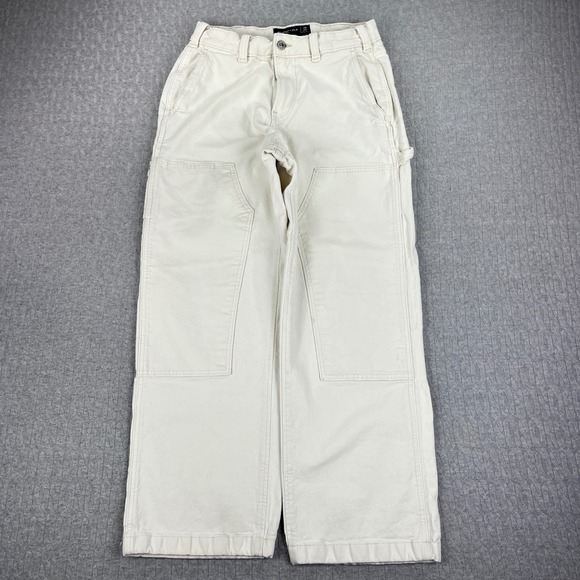 Abercrombie & Fitch Pants - Abercrombie & Fitch Baggy Wide Leg Carpenter Jeans Women 28/25X25 Double Knee